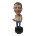 Stock Body Casually Dressed 12 Male Bobblehead